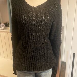 Black Knit Women's Sweater